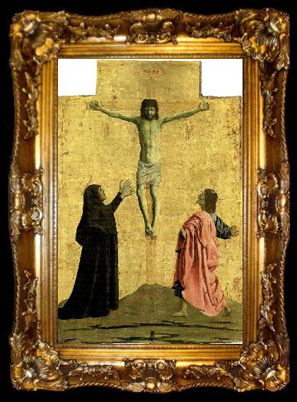 framed  Piero della Francesca crucifixion, ta009-2